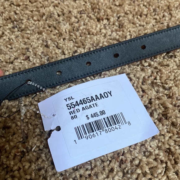 SAINT LAURENT CASSANDRE THIN BELT - Picture 4 of 5